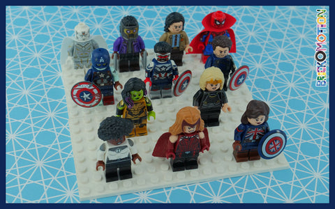 Marvel minifigures awaiting their dollification