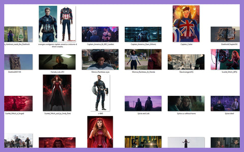 My Marvel saved references pics folder