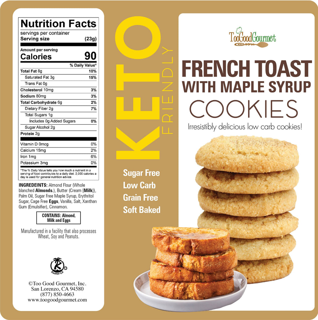 French Toast KETO Cookies Swirly Me Sweets