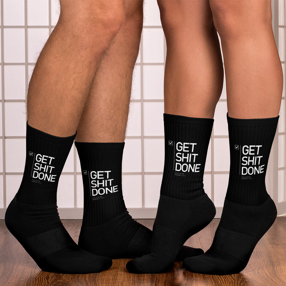 Black Foot Sublimated Socks