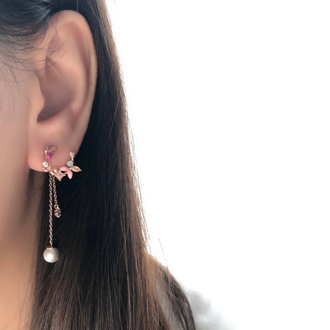 Silver Dearest Ribbon Earrings | Made in Korea | Dainty Jewellery – Aurelia  Atelier