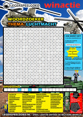 Woordzoeker winactie COBI apache of chinook legerspeelgoed