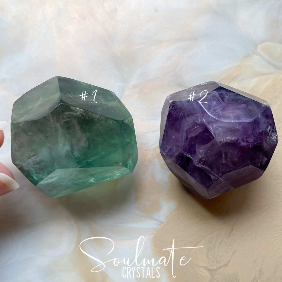 RAINBOW FLUORITE POLISHED POINT MEDIUM GRADE AAA - Soulmate Crystals