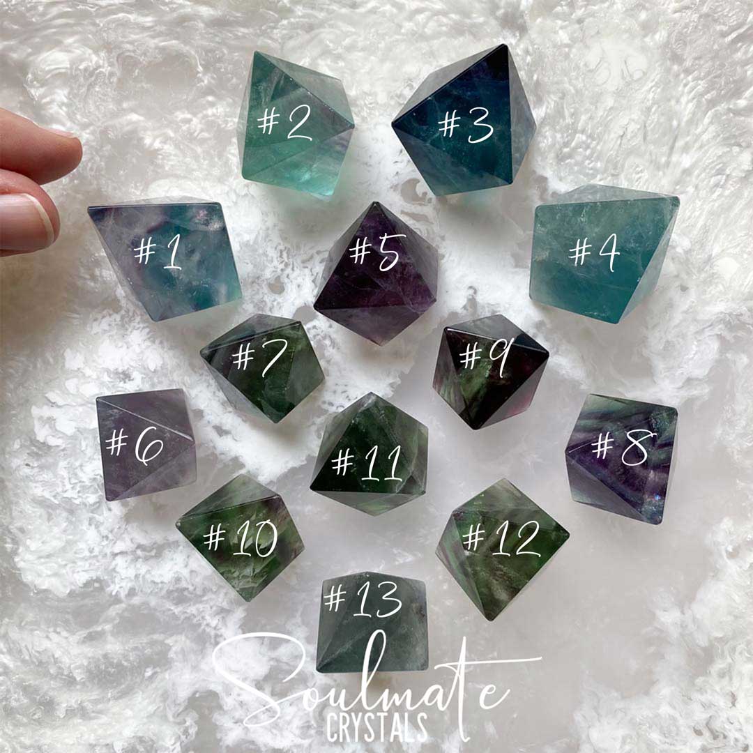 RAINBOW FLUORITE POLISHED POINT MEDIUM GRADE AAA - Soulmate Crystals