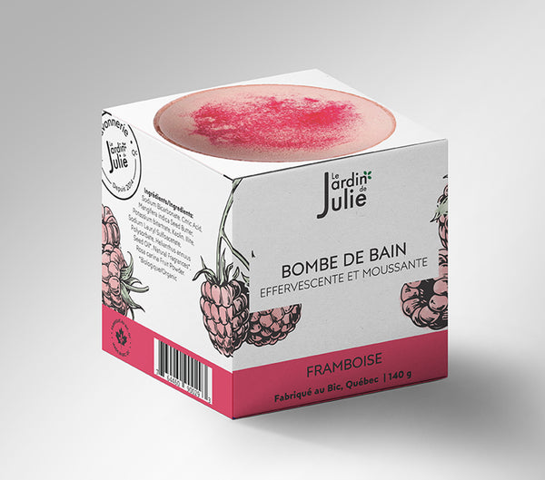 Boule de bain effervescente à la Framboise