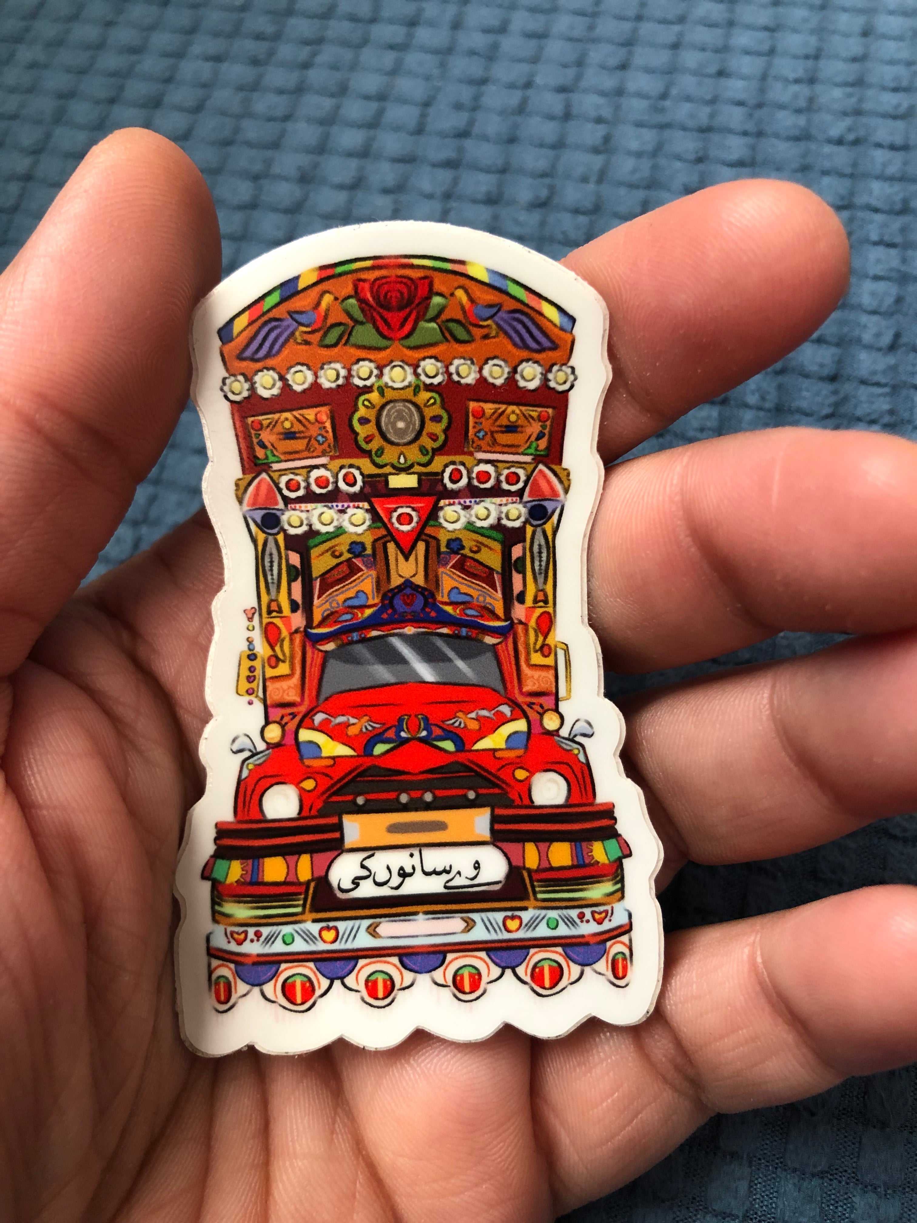 Pakistani colorful truck sticker, Pakistan TruckArt