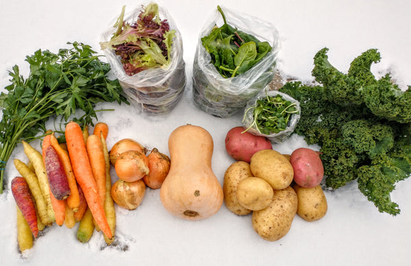 Winter csa baskets Ottawa Farm Fresh Organics