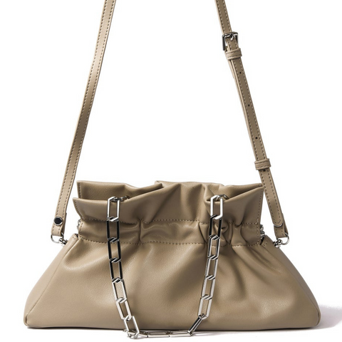 Mila Bag in smooth leather in coffee color from Bob Oré Blue Collection
