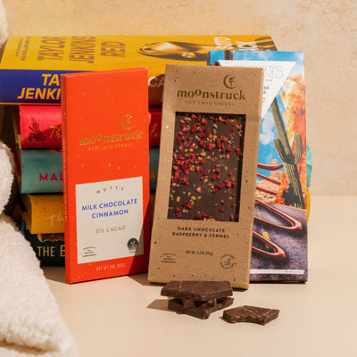 An assortment of chocolates from artisan makers