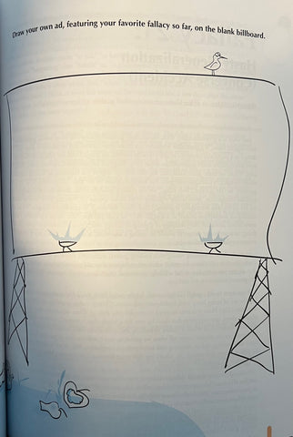 a page from The Art of Argument that asks students to draw and advertisement