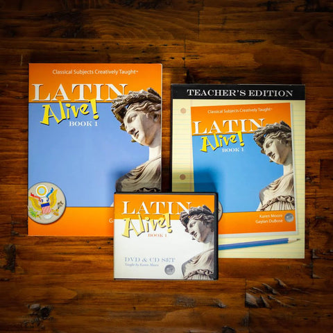 Classical Academic Press' Latin Alive 1 books and video