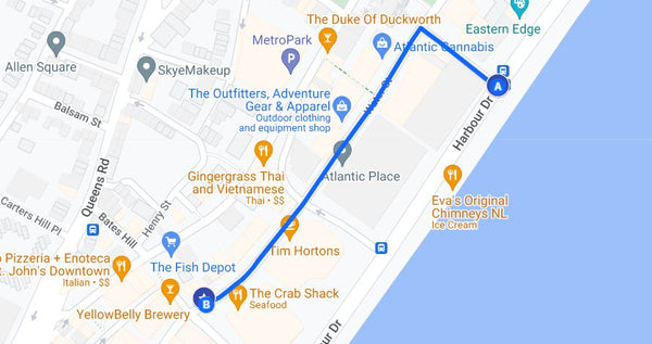 Walking Directions from Cruise Ship Terminal to Legend Tours