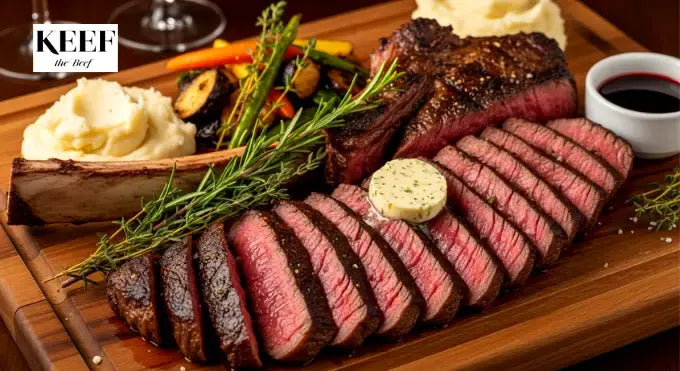Serving with Tomahawk Steak