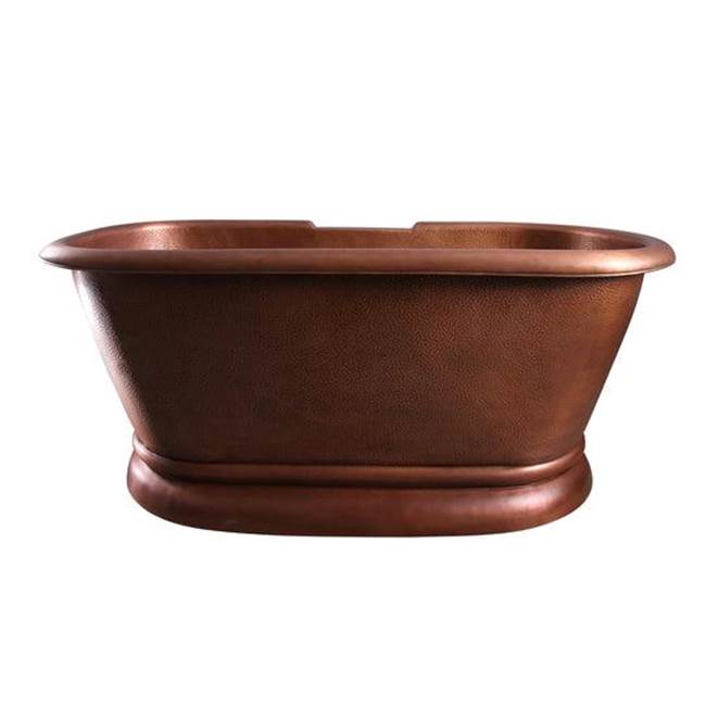 Barclay COTDRN61K-AC Reedley Copper Double Roll With base 60 No Holes Hamm - Antique Copper