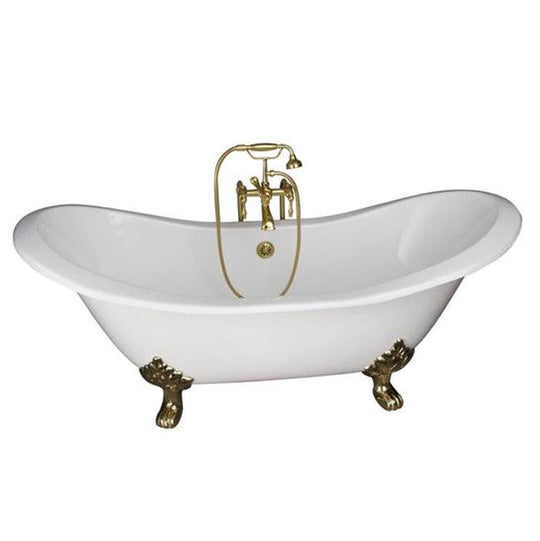 Griffin 61″ Cast Iron Slipper Tub Kit – Oil Rubbed Bronze