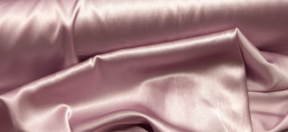 Sachet Pink Charmeuse Pure Silk Fabric for Fashion Apparel 