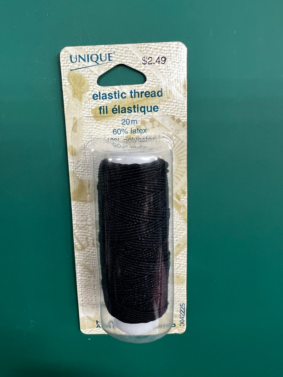 2 way stretchable, fusible interfacing in black from L'Oiseau Fabrics.