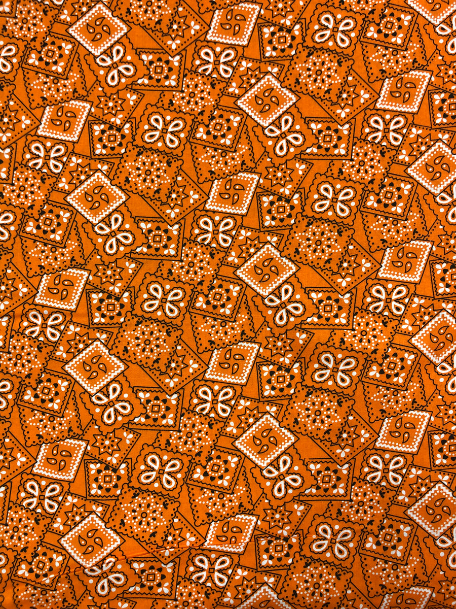 Orange Bandana – Affordable Textiles