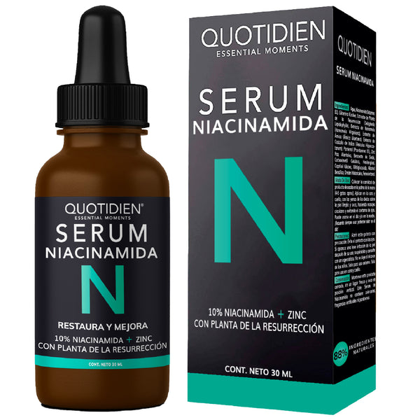 Serum Niacinamida 10% + Zinc + Planta de la Resurrección- 88% Ingredientes Naturales - Para Todo Tipo de Piel - 30ml (Mayoreo)