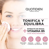 Tónico Facial con Agua de Rosas + Vitamina B5 + Niacinamida - Sin Fragancia - Sin Alcohol Etílico - 97% Ingredientes Naturales - 350ml (Mayoreo)