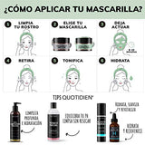 Mascarilla Facial Refrescante - Arcillas Puras (Kaolín y Bentonita) + Aloe Vera + Xilitol - 93% Ingredientes Naturales (Mayoreo)