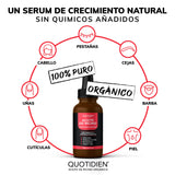 Aceite de Ricino Certificado Orgánico por OTCO - Prensado en Frío, Sin Hexanos - 100% Puro -  50ml (Mayoreo)
