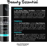 Gel Facial Hidratante Con Ácido Hialurónico + Niacinamida - 97% Ingredientes Naturales - Para Todo Tipo de Piel -50ml (Mayoreo)