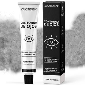 Contorno de Ojos Jazmín de Arabia + Espino Blanco + Extracto de Ginkgo Biloba- 97% Ingredientes Naturales - 15ml (Mayoreo)