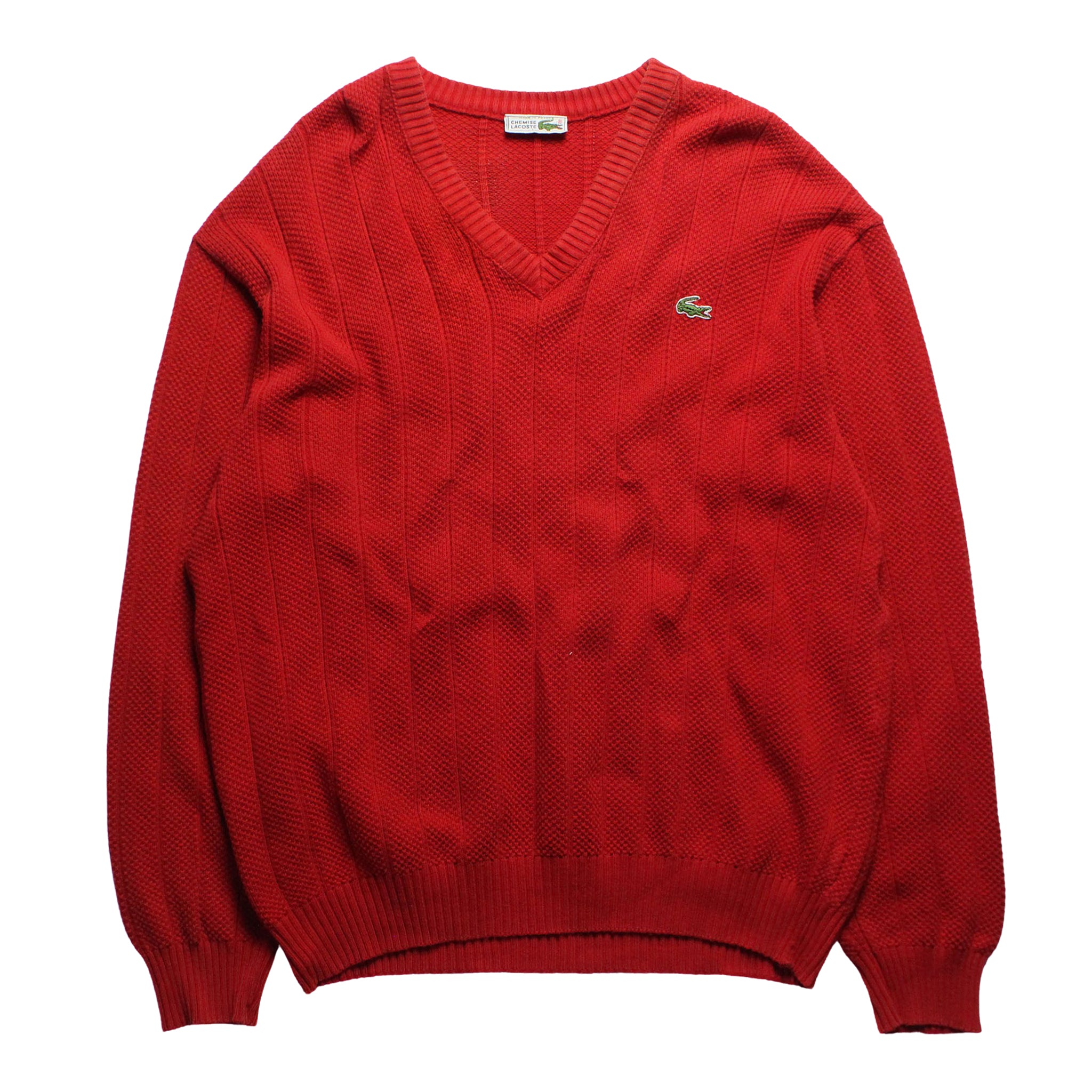 red lacoste jumper