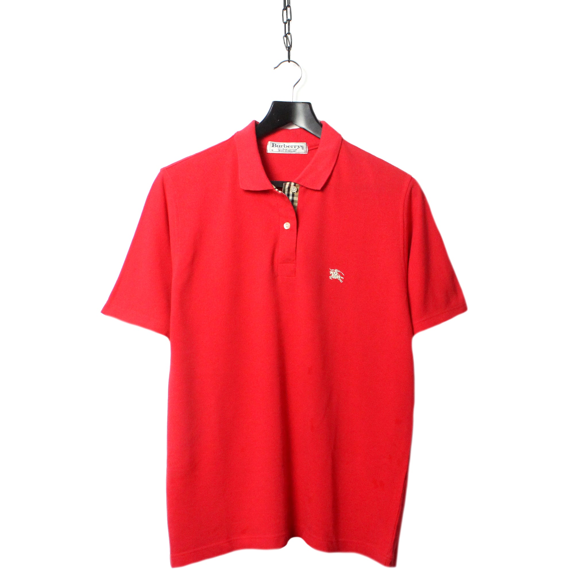 burberry polo shirt red