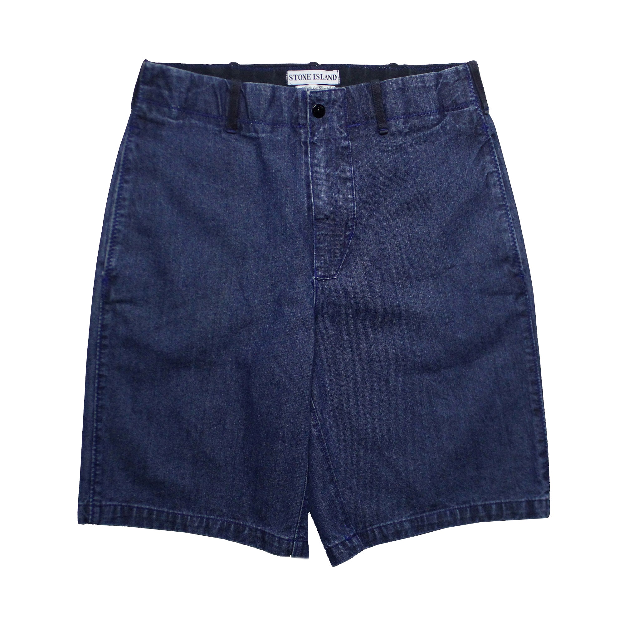 stone island denim shorts