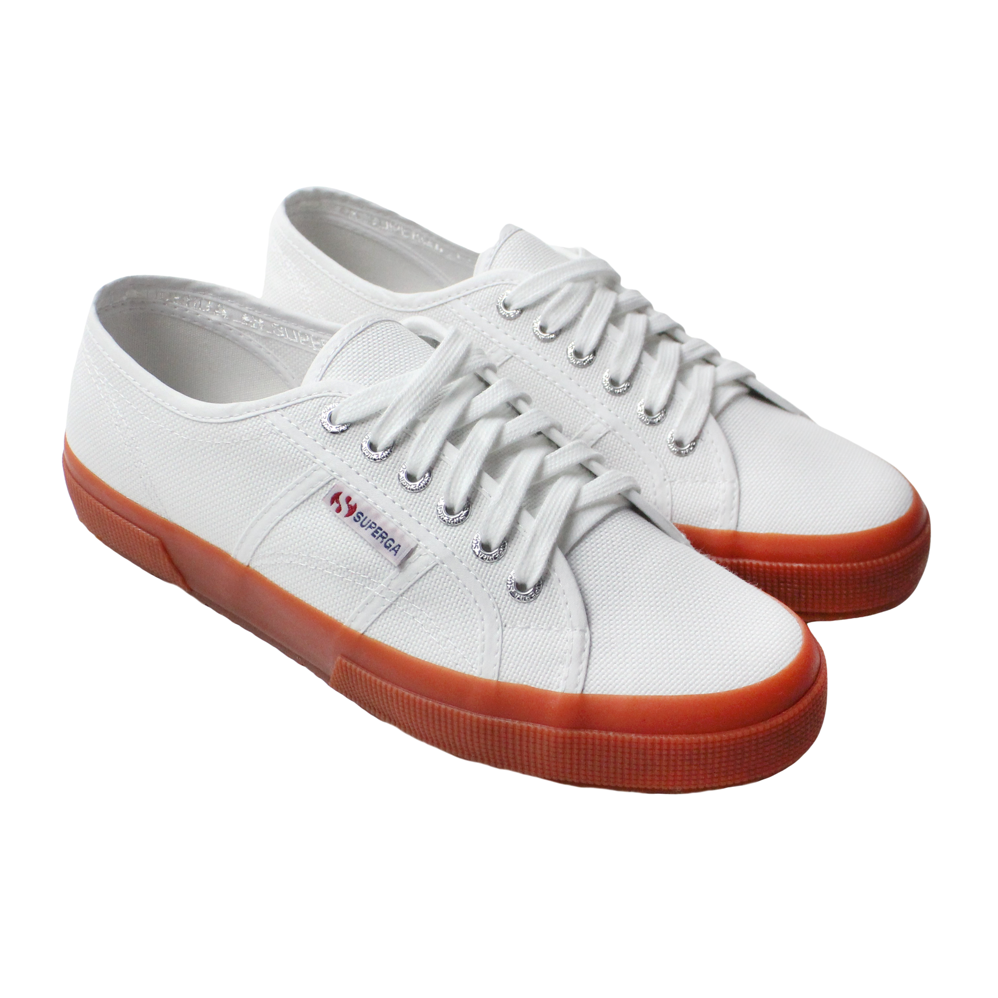 superga gum sole white