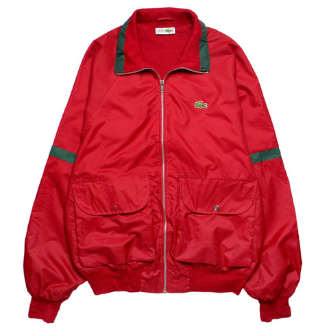lacoste red bomber jacket