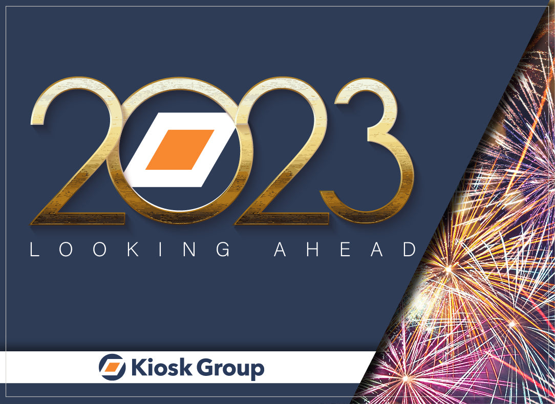 2023 Looking Ahead graphic with fireworks