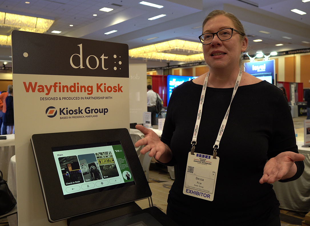 Dot Kiosk as shown at CSUN Assistive Technology Conference 2024