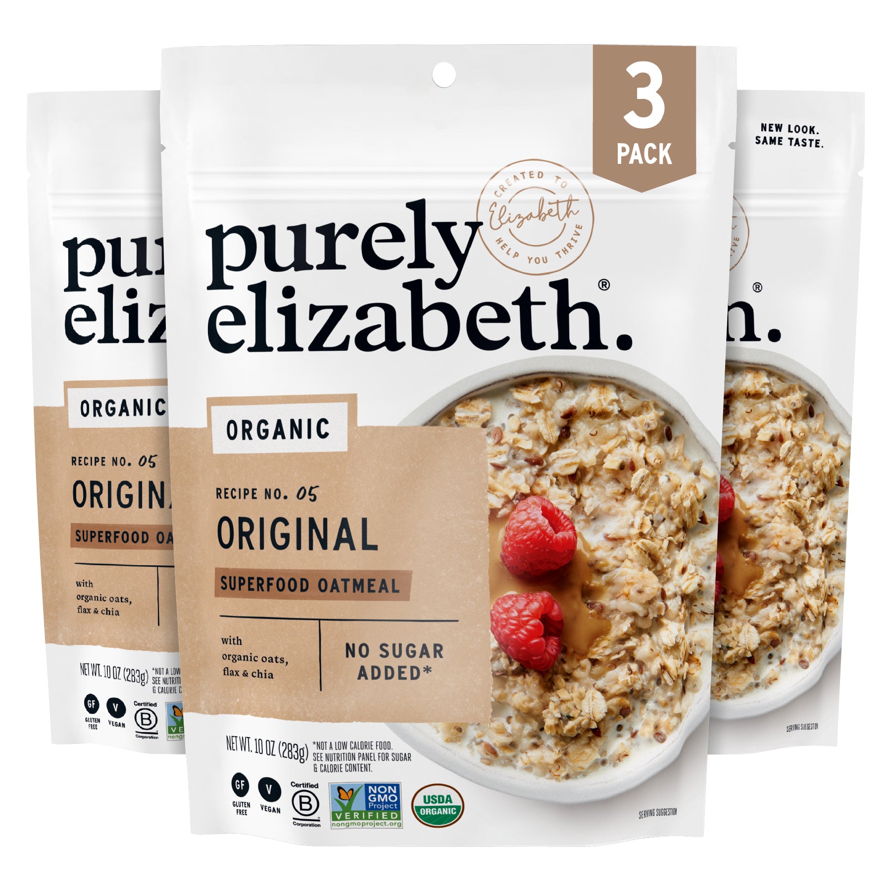 Purely Elizabeth Superfood Oatmeal - Single Serve & Packs