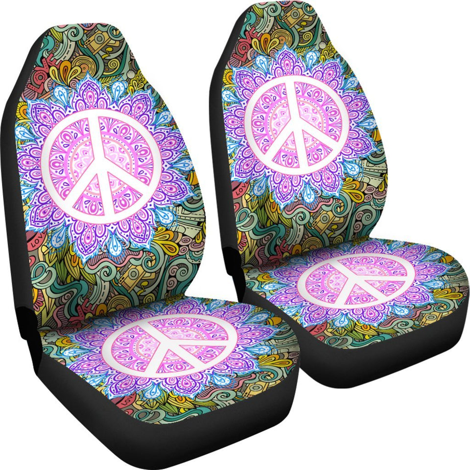 peace sign car seat cover sets