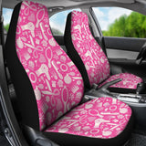 Pink Hair Stylist Pattern Print Seat Cover Car Seat Covers Set 2 Pc, Car Accessories Car Mats Pink Hair Stylist Pattern Print Seat Cover Car Seat Covers Set 2 Pc, Car Accessories Car Mats - Vegamart.com