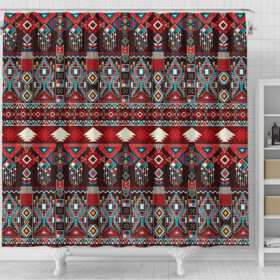 Tribal Aztec Indians Native American Shower Curtain