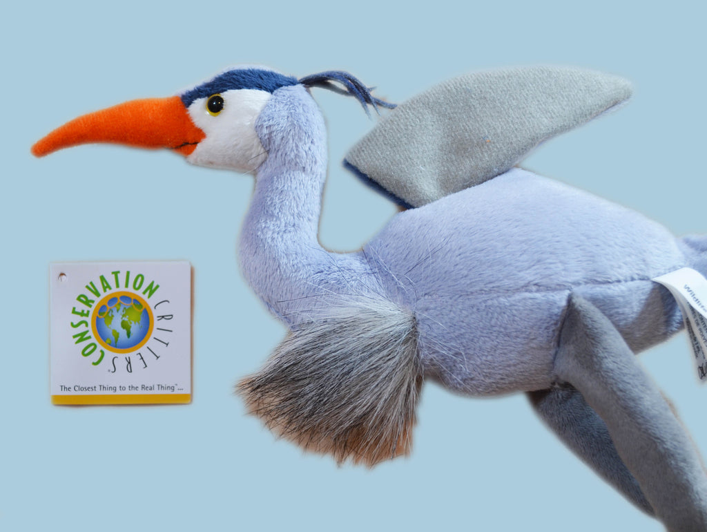 stuffed heron