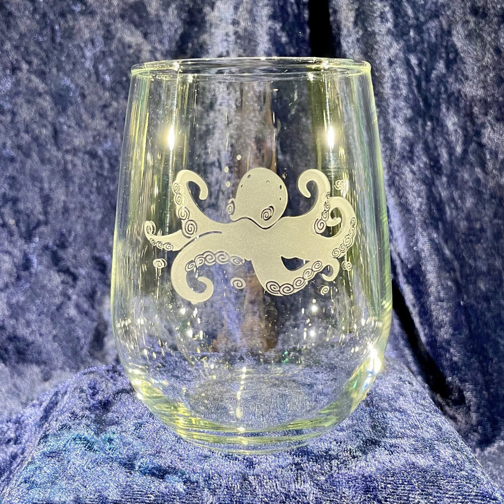 Fly Fishing Stemless Wine Glass - Unique Flyfishing Themed Gifts for  Fishermen - Large 17 Oz Glasses