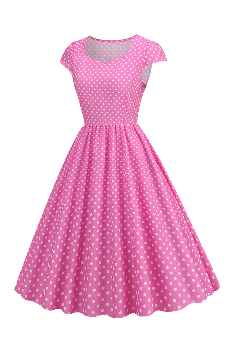 ZAPAKA Women Vintage Dress A Line Polka Dots Swing 1950s Dress – ZAPAKA UK
