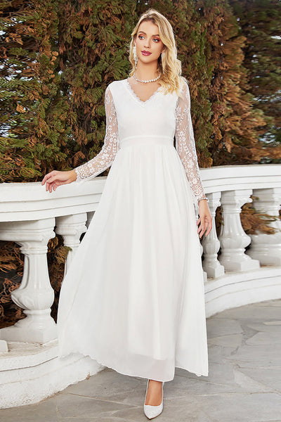 vigocouture Lace Applique Wedding Dresses Mermaid Boho Bridal Gown W0092 Ivory / US12