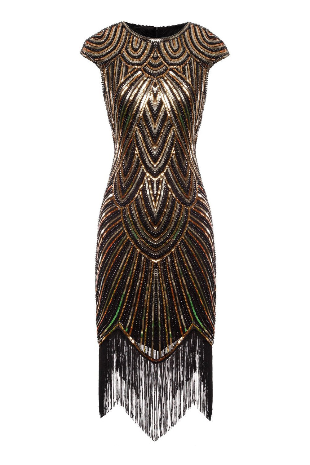 Gatsby Glitter Fringe 1920s Dress