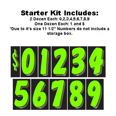 11 1/2 Tall Chartreuse Starter Kit {EZ130} – Car Lot Supplies LLC