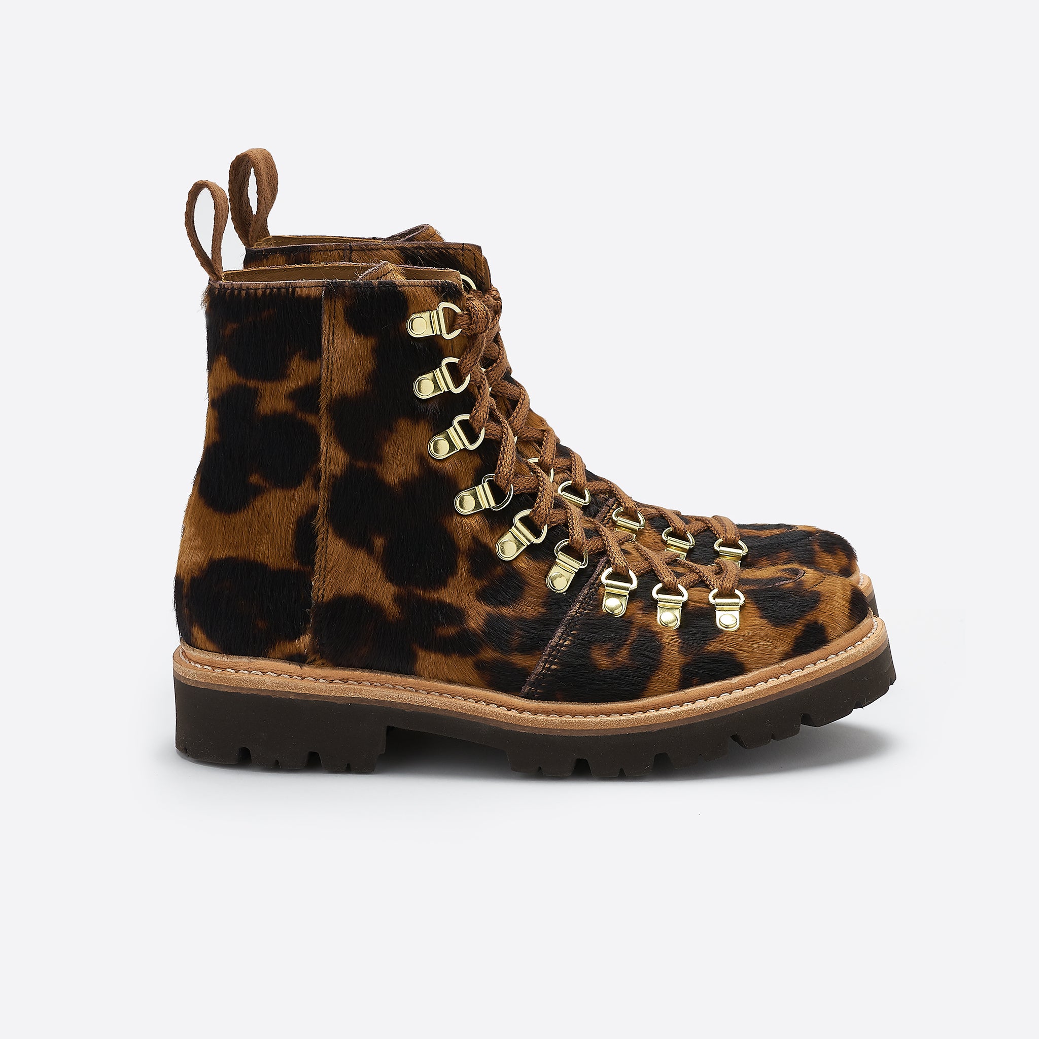 leopard hiking boots