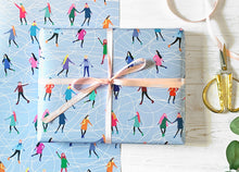 Load image into Gallery viewer, Ice Skating Wrapping Paper
