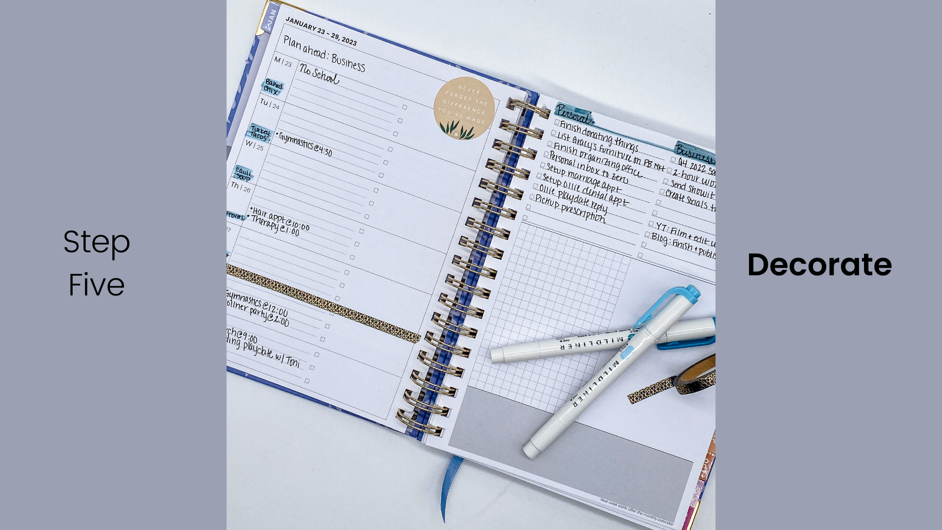 Weekly Planner Decorate