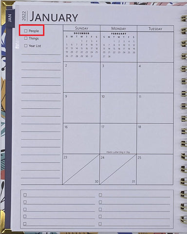 Sprouted Planner Monthly View