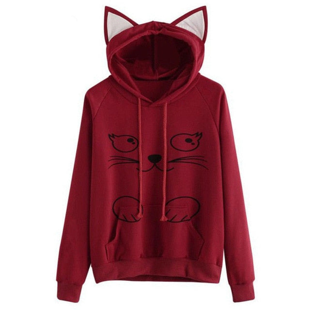 pink red hoodie